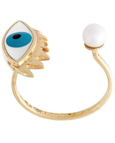Delfina Delettrez 'eye Piercing' Ring - Blauw