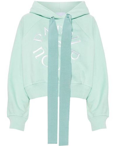 Patou Medallion Embroidered-logo Hoodie - Green