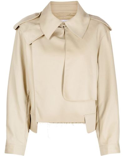 JNBY Cropped Tailored Jacket - Natural