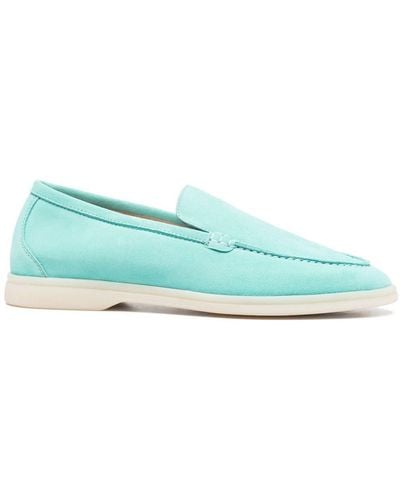 SCAROSSO Ludovica Suede Loafers - Blue