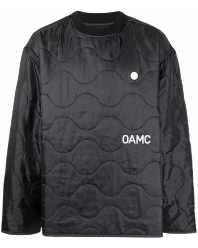 OAMC Peacemaker-print Quilted Jacket - Black