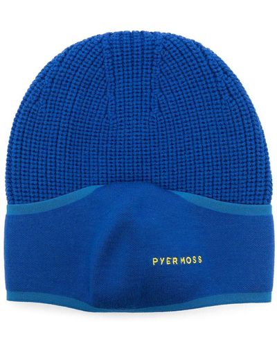 Canada Goose X Pyer Moss Black Balaclava 001 Woll-Beanie - Blau