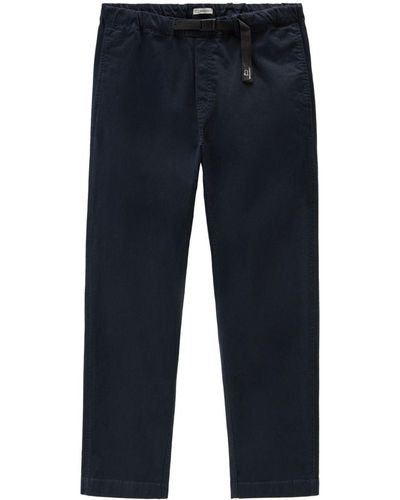 Woolrich Pantalones rectos con cinturón - Azul