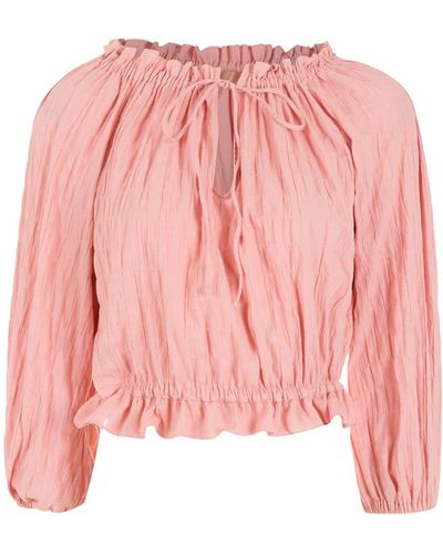 Clube Bossa Pisan Cotton Blouse - Pink