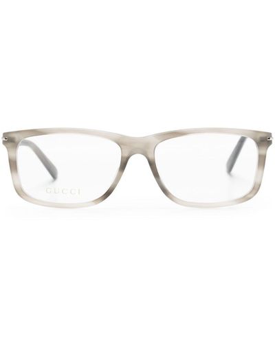 Gucci Eckige GG1447O Brille in Schildpattoptik - Mehrfarbig
