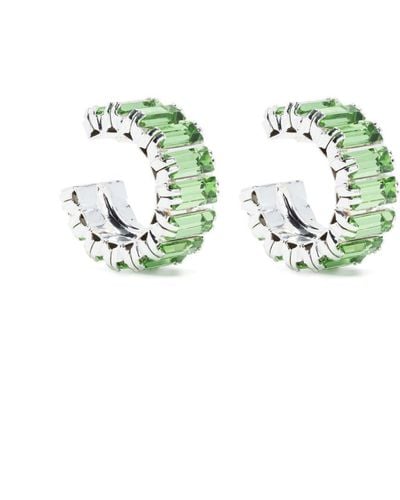 Magda Butrym Crystal-embellishment Hoop Earrings - Green