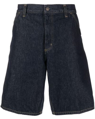 Carhartt Jeans-Shorts mit Cargo-Taschen - Blau
