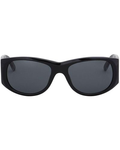 Marni Wide-arm Oval Sunglasses - Blue