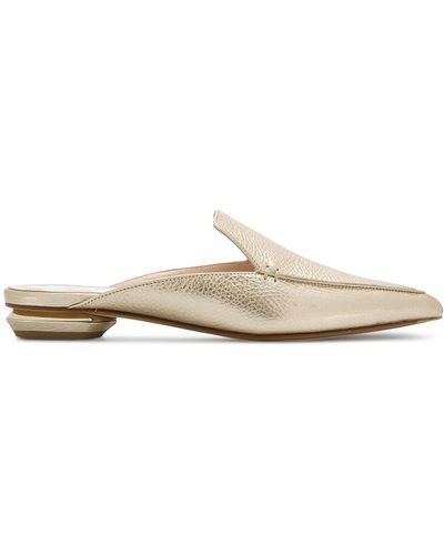 Nicholas Kirkwood Flache 'Beya' Metallic-Mules - Mettallic