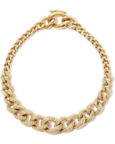 SHAY Diamond Gradual Pave Link ブレスレット 18kイエローゴールド - メタリック