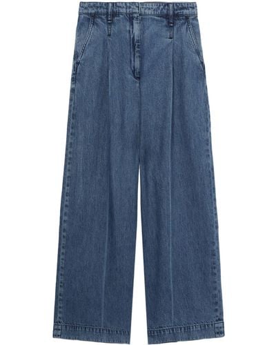 Rag & Bone High-rise Wide-leg Jeans - Blue