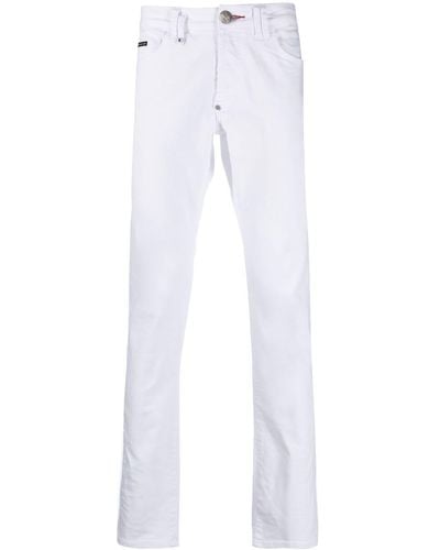 Philipp Plein Super Straight-cut Jeans - White