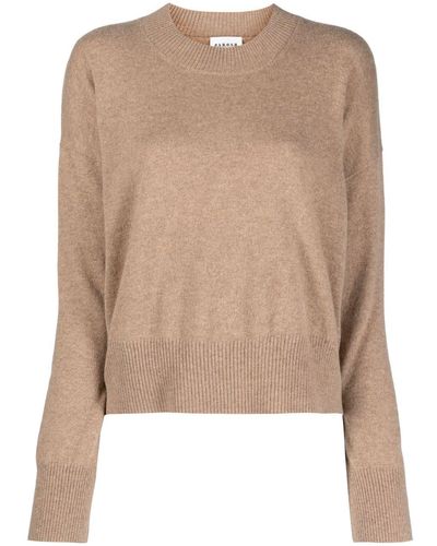 P.A.R.O.S.H. Fine-knit Cashmere Sweatshirt - Natural