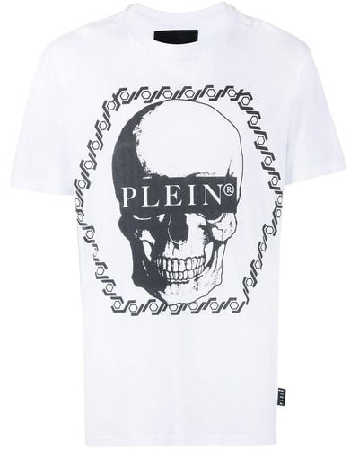 Philipp Plein グラフィック スカル Tシャツ - ホワイト