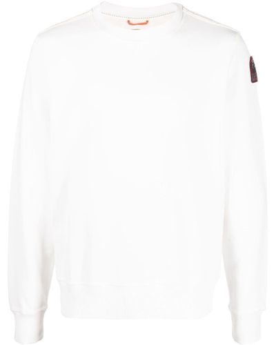 Parajumpers Logo-patch Pullover Sweater - White