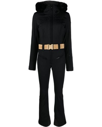 Goldbergh Parry Ski Faux Fur-trimmed Hood Suit - Black