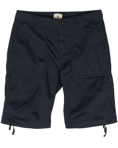 C.P. Company Drawstring Cotton-blend Bermuda Shorts - Blue