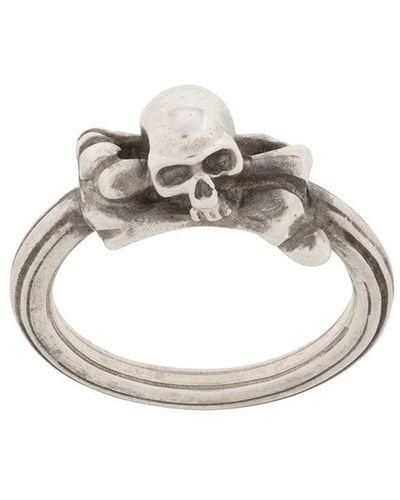 Werkstatt:münchen Symbol Skull Ring - Metallic