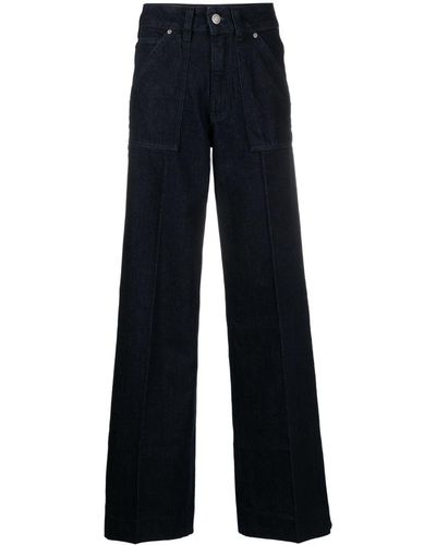 Calvin Klein ハイライズ ワイドジーンズ - ブルー