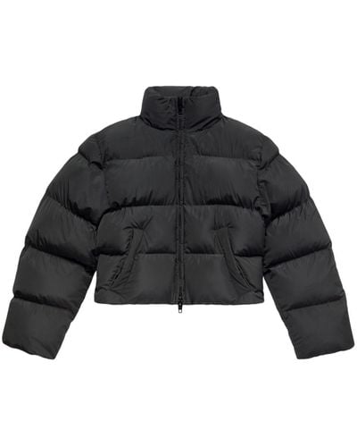 Balenciaga Shrunk Puffer Jacket - Black