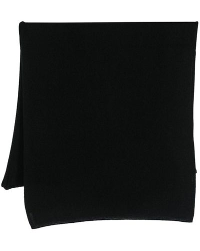 Le Tricot Perugia Fine-knit Cashmere Scarf - Black