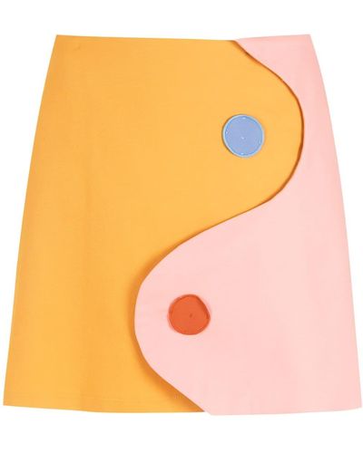 Framed Minifalda Yin Yang - Naranja