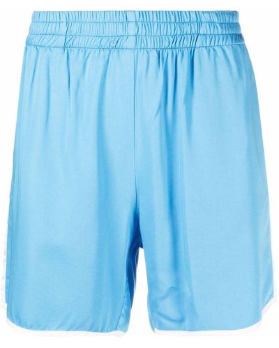 BLUE SKY INN Shorts sportivi con banda laterale - Blu
