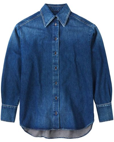 Closed Camisa vaquera de manga larga - Azul