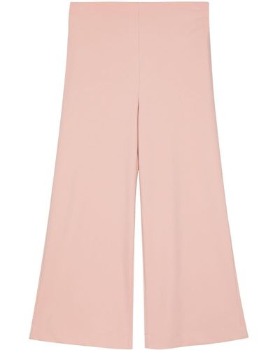 Harris Wharf London High-waisted Flared Trousers - Pink