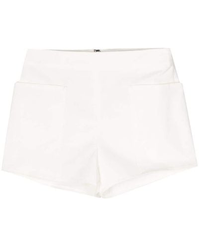 Max Mara Mini Twill-Shorts - Weiß