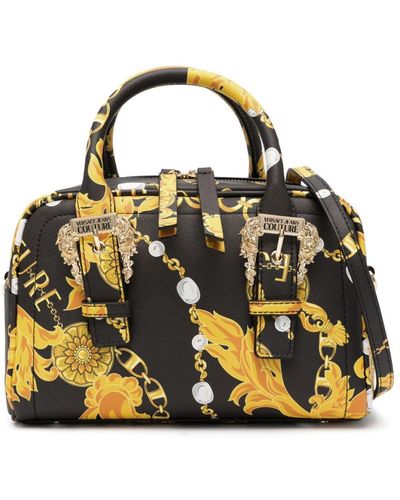 Versace Jeans Couture Baroque-pattern Print Tote Bag - Metallic