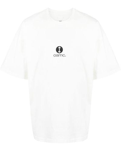 OAMC T-Shirt mit Logo-Print - Weiß