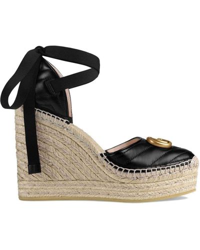 Sandales compensées Gucci femme | Lyst