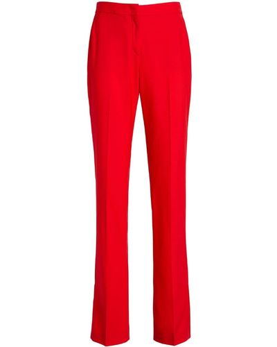 Another Tomorrow Slim-cut Tailored Pants