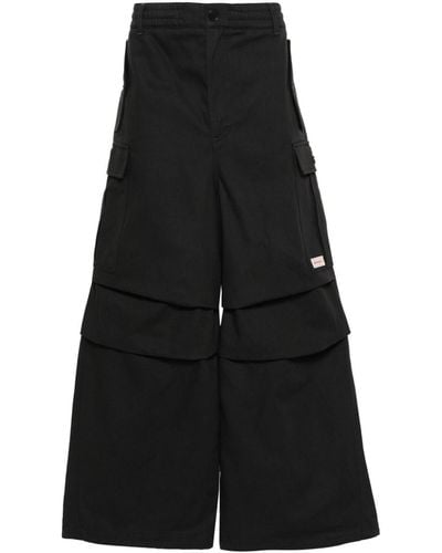 Marni Logo-Patch Cargo Trousers - Black