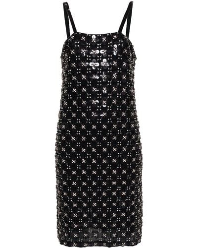 P.A.R.O.S.H. Sequin-embellished Dress - Black
