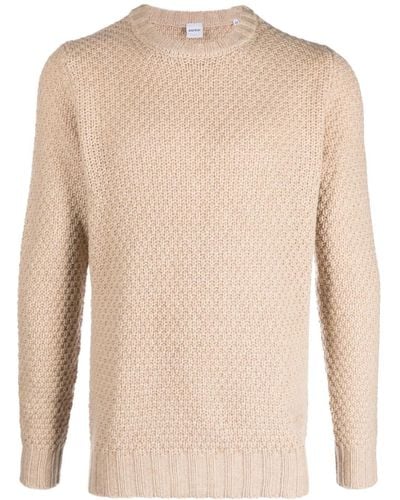 Aspesi Chunky-knit Wool Sweater - Natural
