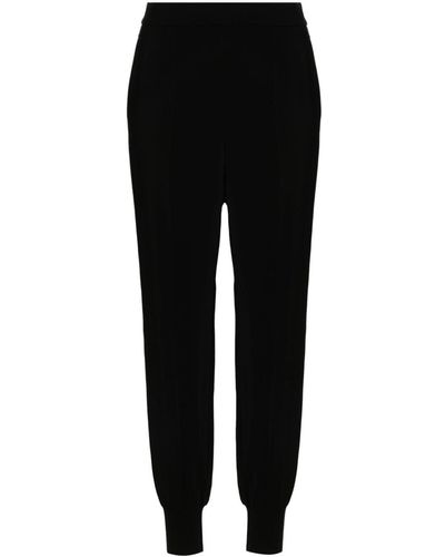 Stella McCartney Pantalon de jogging à taille élastiquée - Noir