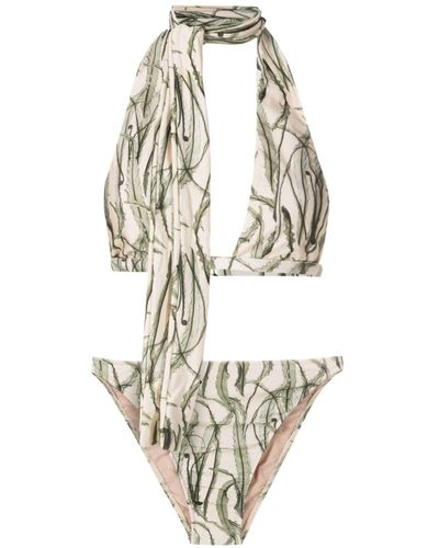 Adriana Degreas Graphic-print Stretch-design Bikini - White