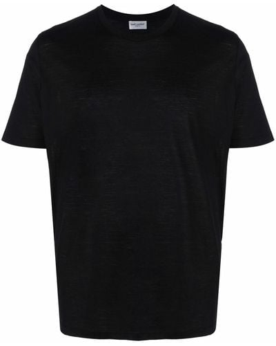 Saint Laurent サンローラン ロゴ Tシャツ - ブラック