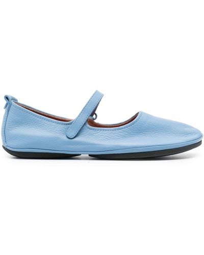 Camper Right Nina Leather Ballerina Shoes - Blue
