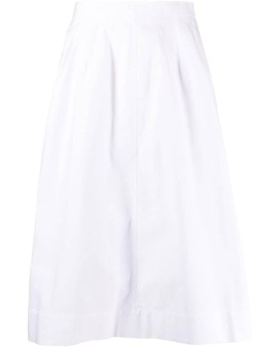 Chloé A-line Midi Skirt - White