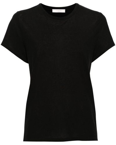 Zanone Crew-neck Cotton T-shirt - Black