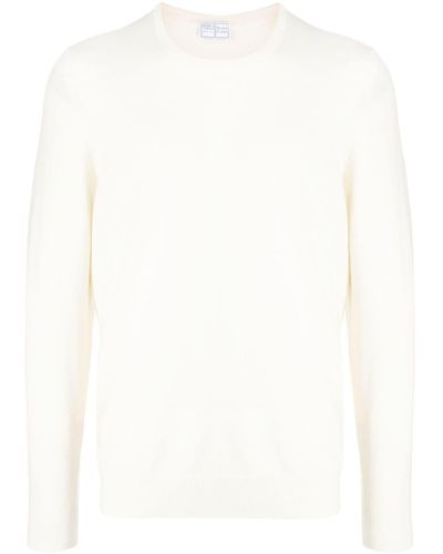 Fedeli Crew-neck Cashmere Sweater - White