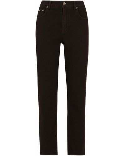 Dolce & Gabbana Gerafelde Jeans - Zwart