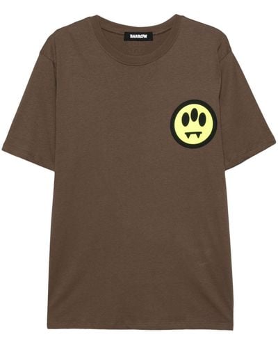 Barrow Logo-print Cotton T-shirt - Brown
