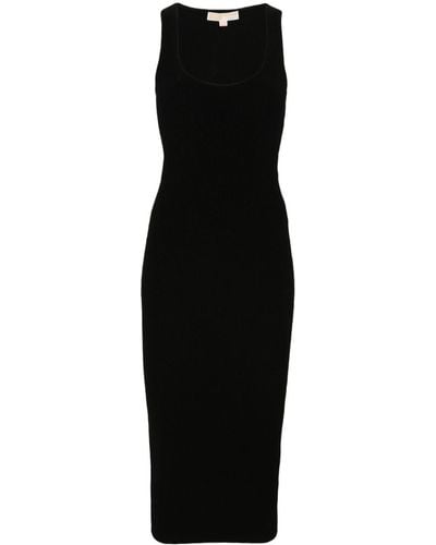 MICHAEL Michael Kors Cut-out Ribbed Dress - Black