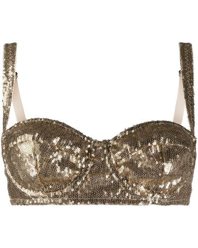 MARTY SIMONE • LUXURY LINGERIE - Dolce & Gabbana, holographic bra top +  panties