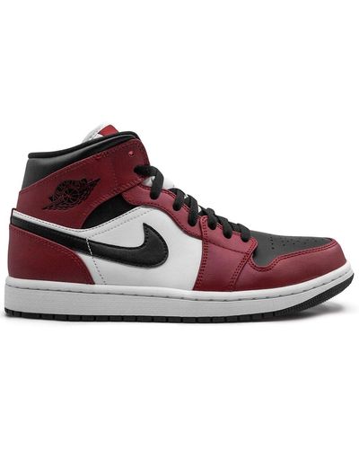 Nike Air 1 Mid "chicago Black Toe" Sneakers - Red