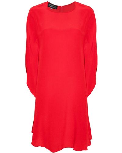 Gianluca Capannolo Crepe Silk Mini Dress - Red